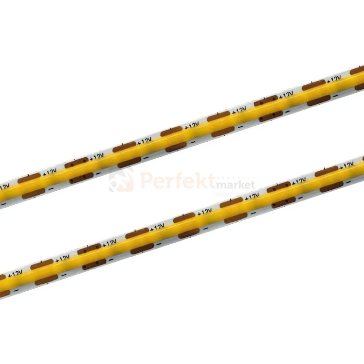 Taśma LED ultra slim COB LED 12V 12W/m 950lm/m 5mm IP20 linia świetlna PERFEKT MARKET OLSZTYN