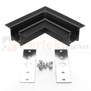 System DMNL narożnik MINI MINI LL-16ZJ do szyn magnetycznych podtynkowych MINI LL-16C czarny