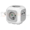 Przedłużacz kostka 4G + 2xUSB-A 1,4m H05VV-F 3x1,0mm² 10A biały perfekt market olsztyn