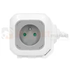 Przedłużacz kostka 4G + 2xUSB-A 1,4m H05VV-F 3x1,0mm² 10A biały perfekt market olsztyn