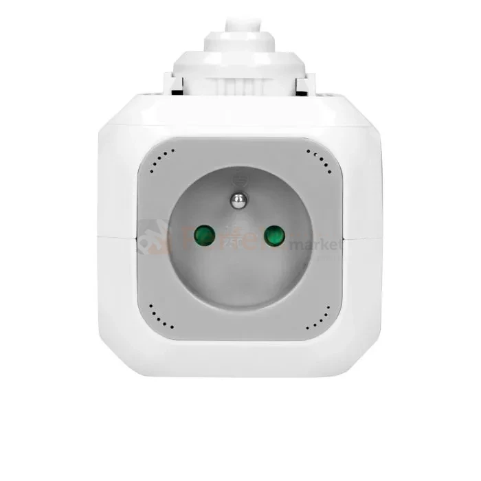 Przedłużacz kostka 4G + 2xUSB-A 1,4m H05VV-F 3x1,0mm² 10A biały perfekt market olsztyn