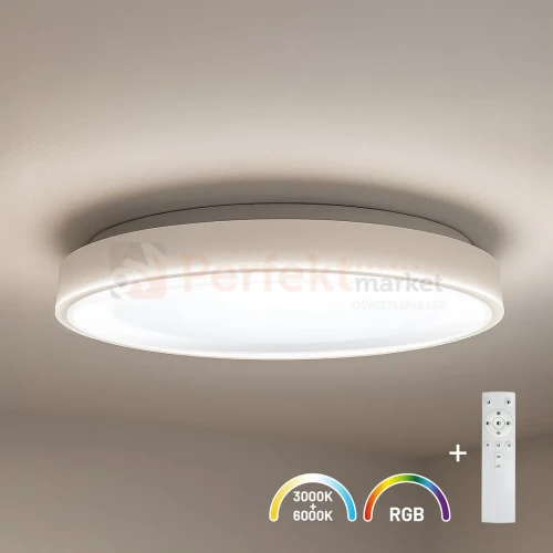 Plafon Melo 36W 3600lm RGB+CCT 180° IP20 Ø390 biały perfekt market olsztyn
