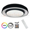 Plafon Naomi Smart 24W 1680lm RGB+CCT IP20 Ø380 czarno-biały pilot + WiFi Tuya perfekt market olsztyn