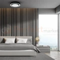 Plafon Naomi Smart 24W 1680lm RGB+CCT IP20 Ø380 czarno-biały pilot + WiFi Tuya perfekt market olsztyn
