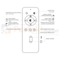 Plafon Naomi Smart 24W 1680lm RGB+CCT IP20 Ø380 czarno-biały pilot + WiFi Tuya perfekt market olsztyn