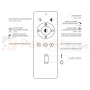 Plafon Naomi Smart 24W 1680lm RGB+CCT IP20 Ø380 czarno-biały pilot + WiFi Tuya perfekt market olsztyn