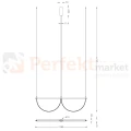 Lampa wisząca VICTORIA 40W 2770lm 3000K złota P0688 Maxlight perfekt market olsztyn