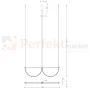 Lampa wisząca VICTORIA 40W 2770lm 3000K złota P0689 Maxlight perfekt market olsztyn