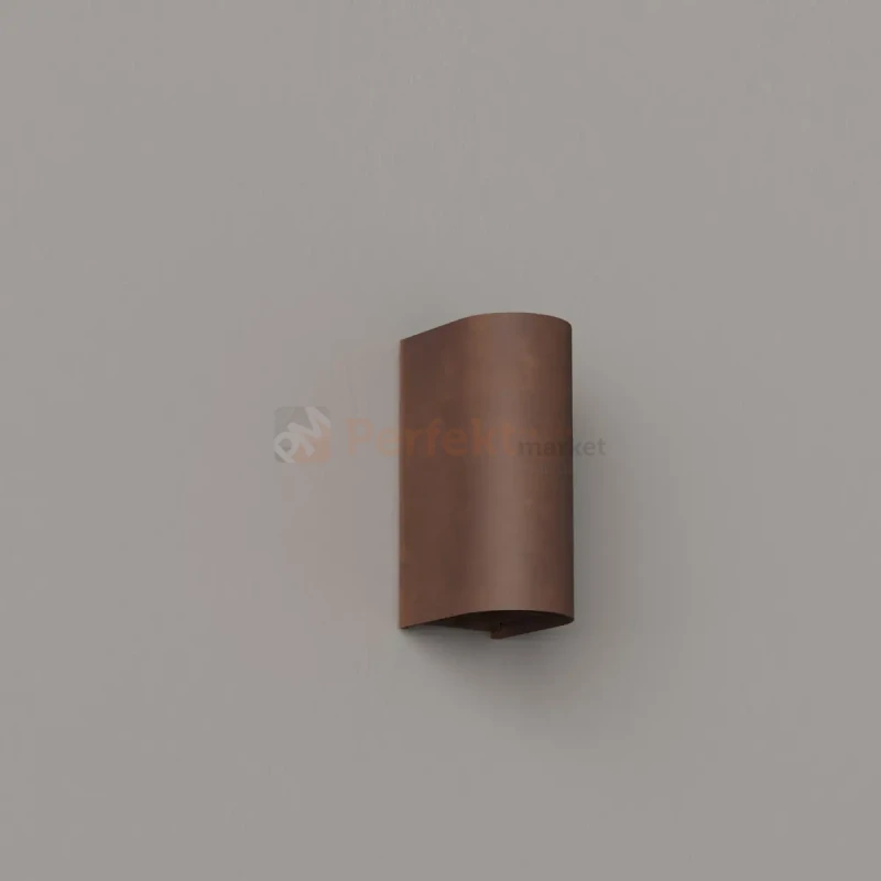Kinkiet zewnętrzny elewacyjny Badia 12W 331lm 3000K IP65 corten W0470 MaxLight