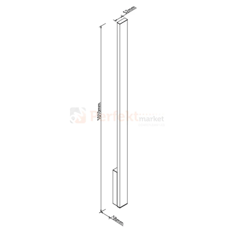 Kinkiet elewacyjny Karpun 12W 800lm IP65 czarny W0459 MaxLight perfekt market olsztyn