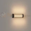 Kinkiet zewnętrzny elewacyjny Gardenia 12W 612lm 3000K IP65 czarna W0465 MaxLight perfekt market olsztyn