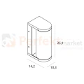 Kinkiet zewnętrzny elewacyjny Gardenia 12W 612lm 3000K IP65 antracyt W0466 MaxLight perfekt market olsztyn