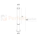 Lampa stojąca zewnętrzna słupek 105cm Gardenia 25W 3037lm IP65 czarny F0064 MaxLight perfekt market olsztyn
