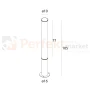 Lampa stojąca zewnętrzna słupek 105cm Gardenia 25W 3037lm IP65 czarny F0064 MaxLight perfekt market olsztyn