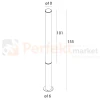 Lampa stojąca zewnętrzna słupek 155cm Gardenia 32W 3379lm IP65 antracyt F0067 MaxLight perfekt market olsztyn