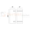 Oprawa elewacyjna kinkiet Quazar 7 czarny duży 2xGU10 perfektmarket (6).webp
