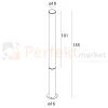 Lampa stojąca zewnętrzna słupek 155cm Gardenia 32W 3379lm IP65 czarny F0066 MaxLight perfekt market olsztyn