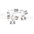 Kinkiet LED z wyłącznikiem czarny GRAUS Luces Exclusivas LE46054 perfektmarket 2.webp