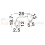 Kinkiet LED z wyłącznikiem czarny GRAUS Luces Exclusivas LE46054 perfektmarket 2.webp