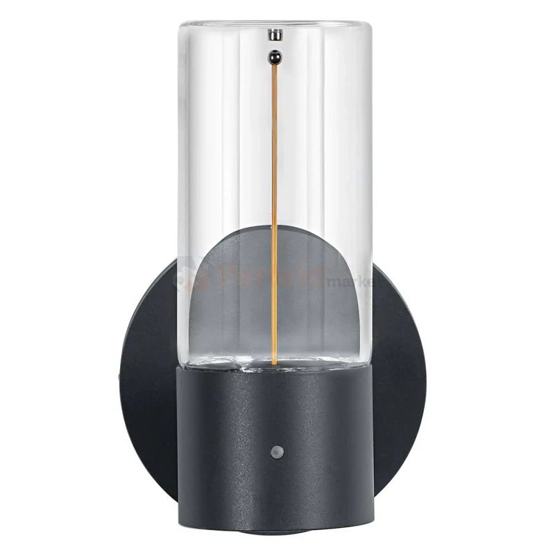 Kinkiet zewnętrzny z czujnikiem zmierzchu Endura® Decor Filament 6,5W 470lm 3000K IP54 ciemny szary Osram