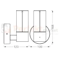 Kinkiet zewnętrzny z czujnikiem zmierzchu Endura Decor Filament 6,5W 470lm 3000K IP54 ciemny szary Osram perfekt market olsztyn