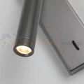 kinkiet led regulowany reflektor z wyłącznikiem CALI szary perfektmarket.webp