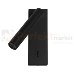 Kinkiet LED z wyłącznikiem czarny CALI regulowany reflektor 3000K perfektmarket (1).webp