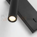 Kinkiet LED z wyłącznikiem czarny CALI regulowany reflektor 3000K perfektmarket.webp