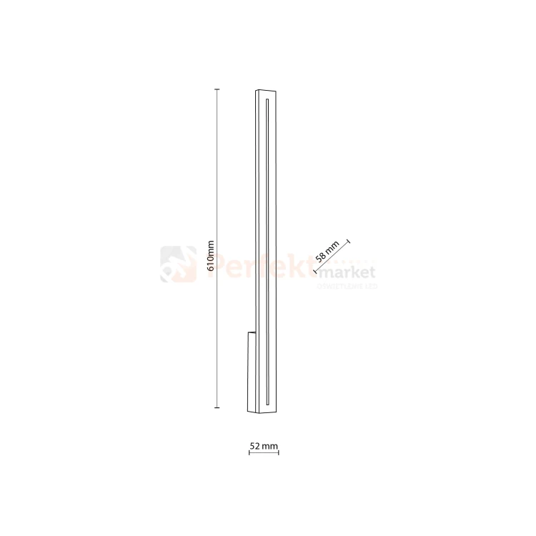 Kinkiet elewacyjny liniowy LINEA S 12W P65 szary perfektmarket (1).webp