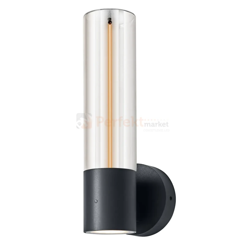Kinkiet zewnętrzny z czujnikiem zmierzchu Endura® Decor Filament 8W 600lm 3000K IP54 ciemny szary Osram