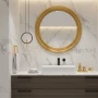 Lampa wisząca AMICI 27cm czarny ring z złotą figurą 3000K perfektmarket (2).webp