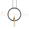 Lampa wisząca AMICI 27cm czarny ring z złotą figurą 3000K perfektmarket (3).webp