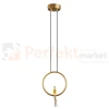 Lampa wisząca AMICI 27cm złoty ring z złotą figurą 3000K perfektmarket (10).webp