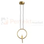 Lampa wisząca AMICI 27cm złoty ring z złotą figurą 3000K perfektmarket (10).webp