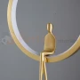 Lampa wisząca AMICI 27cm złoty ring z złotą figurą 3000K perfektmarket (4).webp