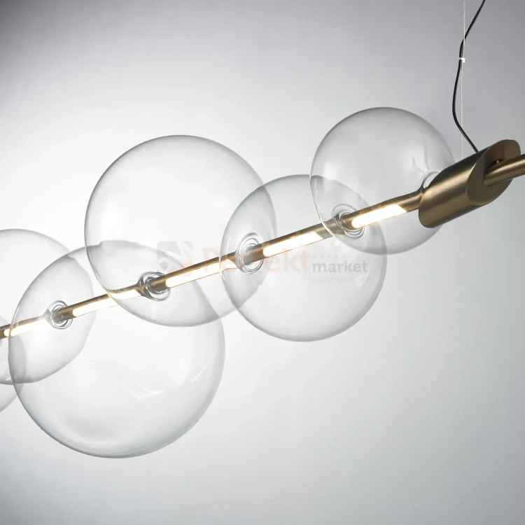 Lampa wisząca AMORE złota szklane kule bąbelki 3000K perfektmarket (6).webp