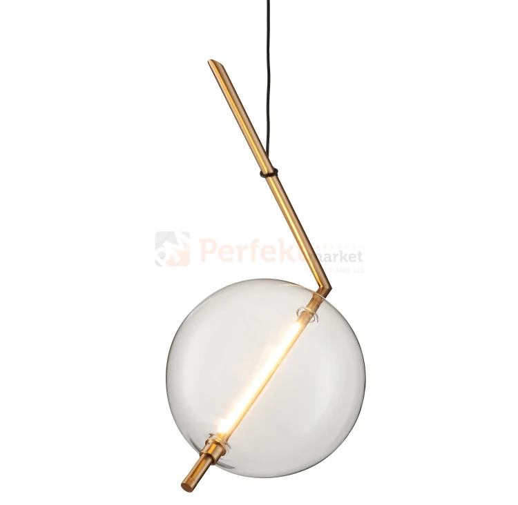 Lampa wisząca AMORE złota szklana kula 24cm 3000K perfektmarket (5).webp