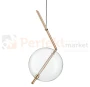 Lampa wisząca AMORE złota szklana kula 24cm 3000K perfektmarket (6).webp