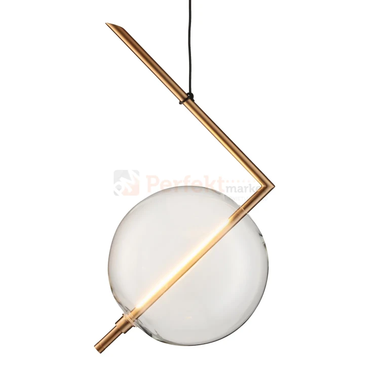 Lampa wisząca AMORE złota szklana kula 24cm 3000K perfektmarket (4).webp
