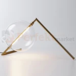 Lampa stołowa AMORE złota szklana kula 25cm 3000K perfektmarket 2.webp