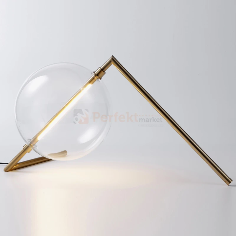 Lampa stołowa AMORE złota szklana kula 25cm 3000K perfektmarket (2).webp