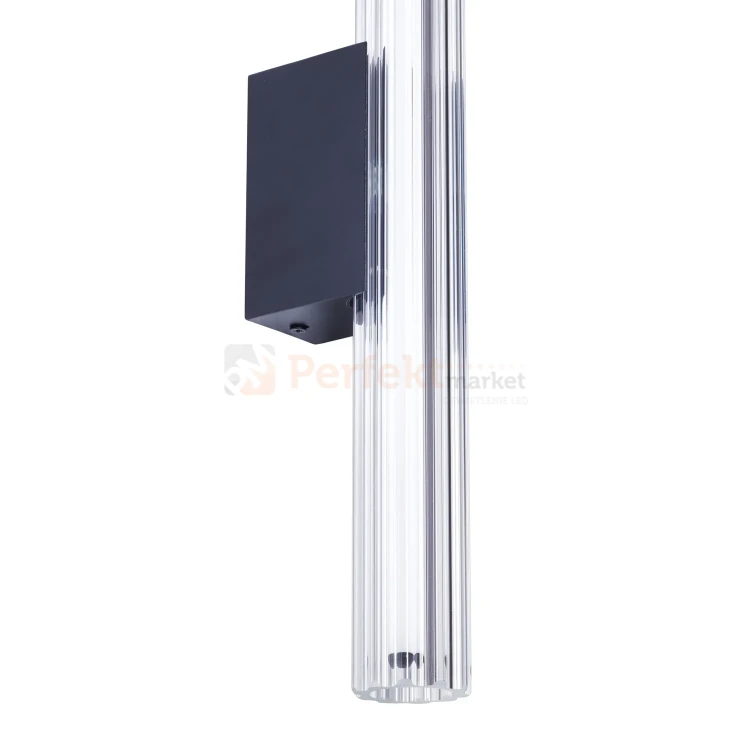 Nowoczesny kinkiet LED tuba szklana ryflowany 40cm 3000K perfektmarket (7).webp