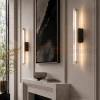 Nowoczesny kinkiet LED tuba szklana ryflowany 40cm 3000K perfektmarket (11).webp