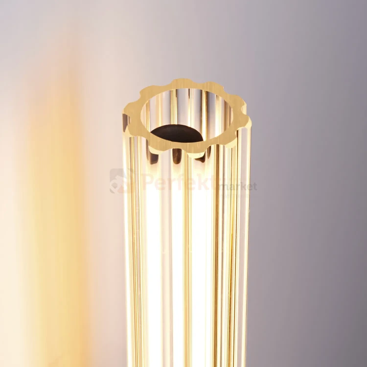 Nowoczesny kinkiet LED tuba szklana ryflowany 40cm 3000K perfektmarket (5).webp