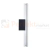 Nowoczesny kinkiet LED tuba szklana ryflowany 40cm 3000K perfektmarket (6).webp