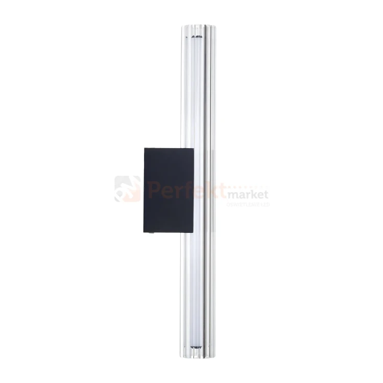 Nowoczesny kinkiet LED tuba szklana ryflowany 40cm 3000K perfektmarket (6).webp