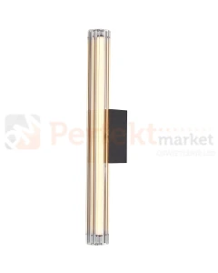 Nowoczesny kinkiet LED VERTI tuba szklana ryflowany 50cm 3000K