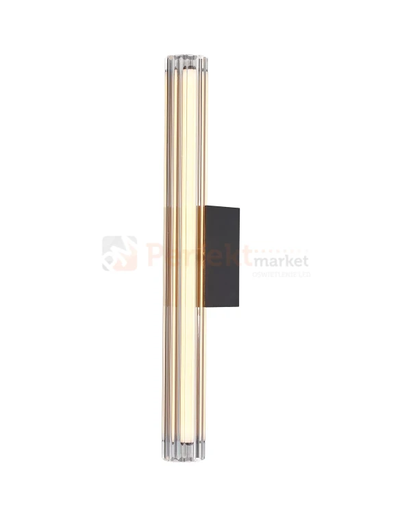 Nowoczesny kinkiet LED tuba szklana ryflowany 50cm 3000K perfektmarket (6).webp