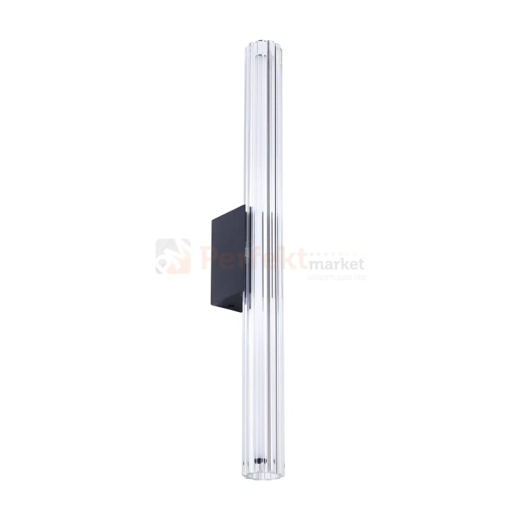 Nowoczesny kinkiet LED tuba szklana ryflowany 50cm 3000K perfektmarket (4).webp