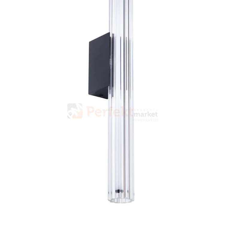 Nowoczesny kinkiet LED tuba szklana ryflowany 50cm 3000K perfektmarket (1).webp